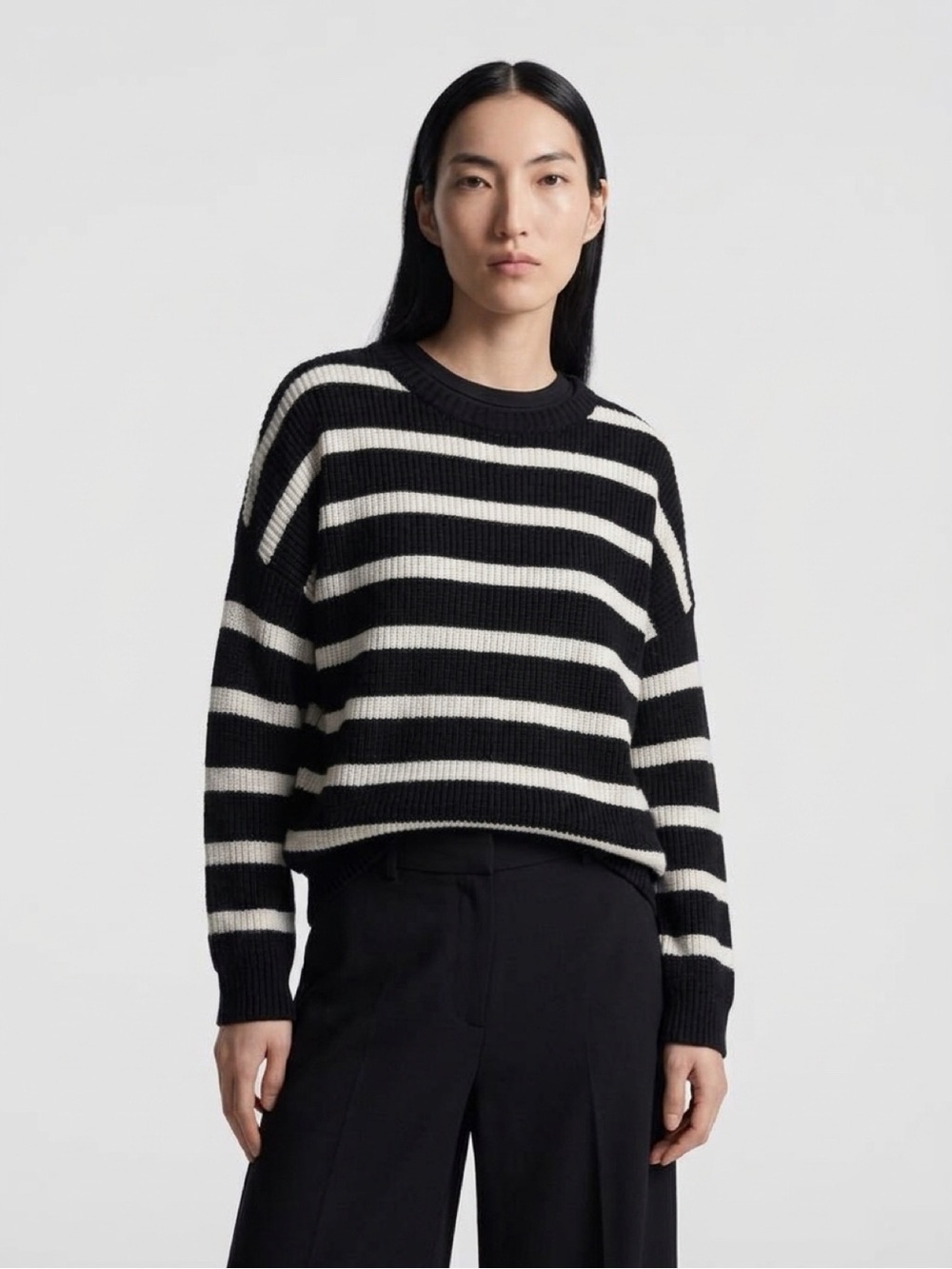 Stradivarius Striped Knit Sweater - Picture 2 of 8